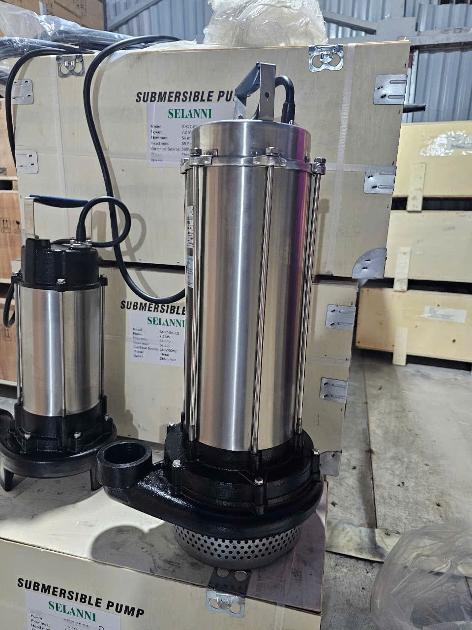 Máy bơm chìm nước thải SH27-50 (5.5kW - 380V)