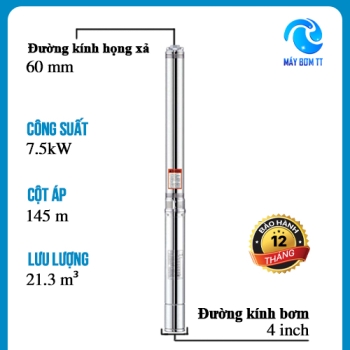 Máy bơm chìm giếng khoan 4SL12/31 (7.5kW - 380V)